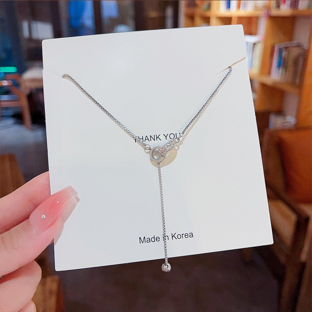 Female Summer Temperament Wild Titanium Steel Clavicle Necklaces