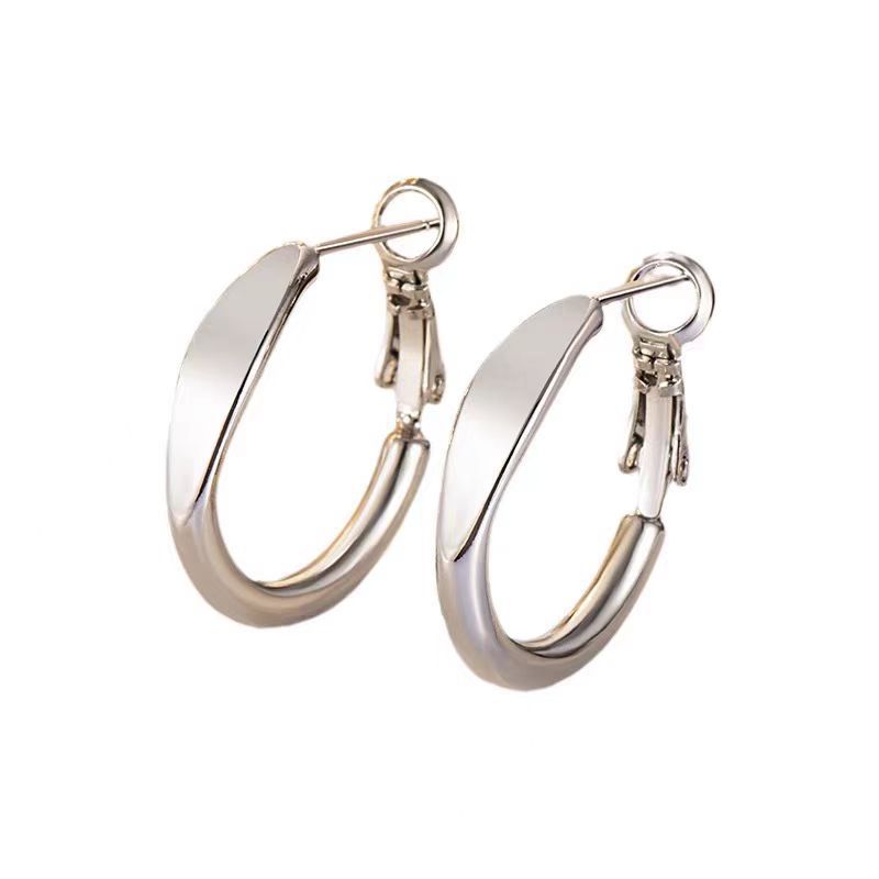 Women's Geometric Personalized High-grade Temperament Ear Clip Metal Cold Earrings