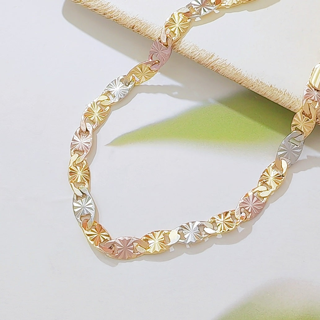 Chain Exquisite Flash Surface Carven Design Light Luxury High Sense Bracelets