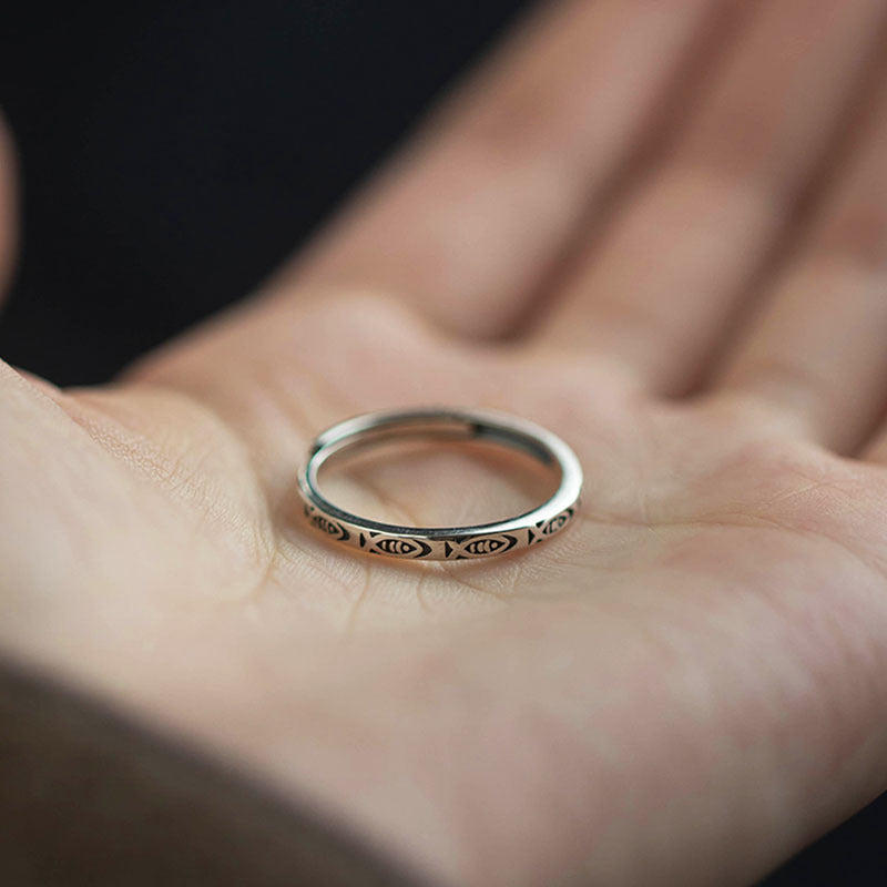 Landed Lucky Female Niche Retro Adjustable Open Live Ring
