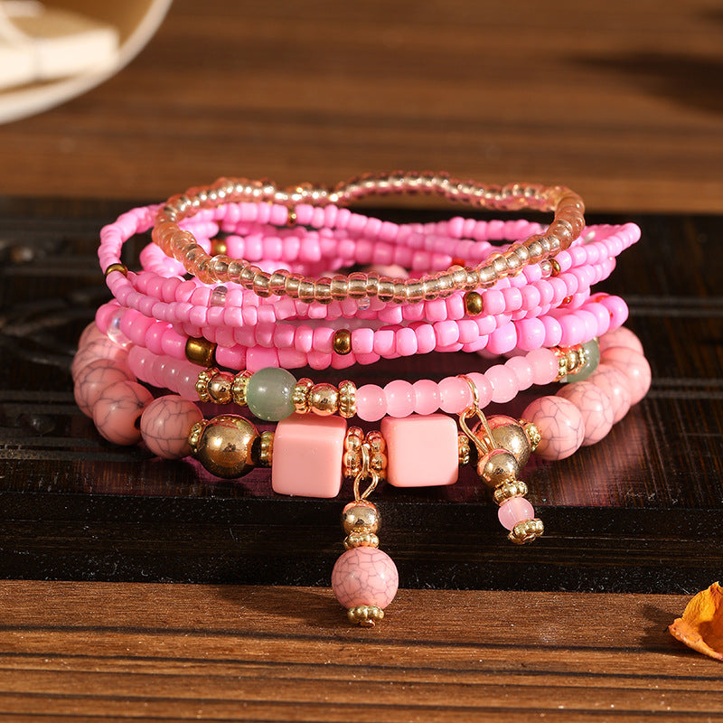 Trendy Unique Bohemian Elastic Bead Creative Bracelets