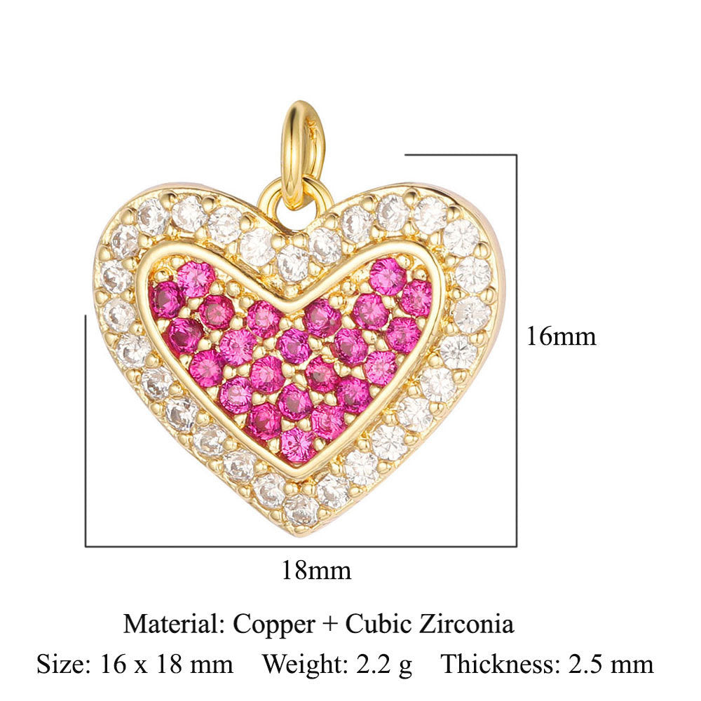 Copper Zircon Ornament Accessories Wind Butterfly Snake Pendants