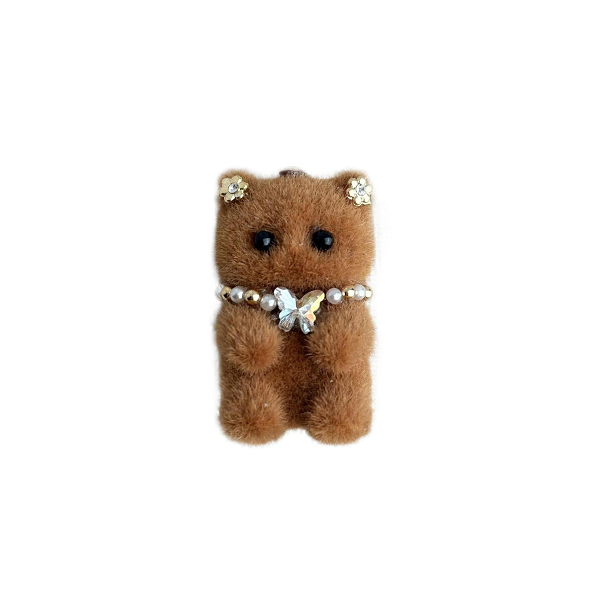 Animal Flocking Brooch Sweet Rabbit Cat Bear Horse Brooches