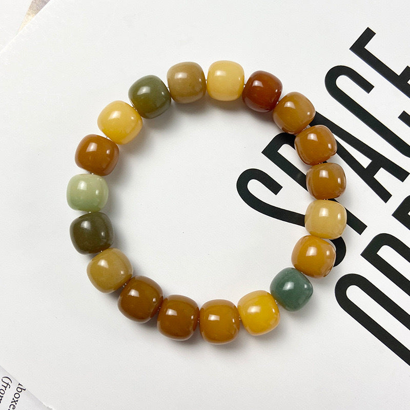 Bodhi Candy Color Single Circle Pliable Temperament High Throw Three Bracelets