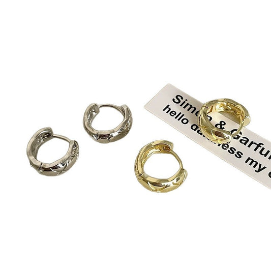 Women's Geometric Ellipse Simple Ear Clip Fashionable Elegant High-grade Rings