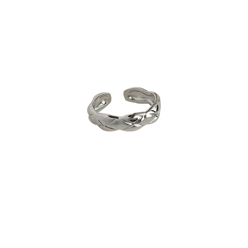 Style French Metal Sense Sier Index Finger High Rings