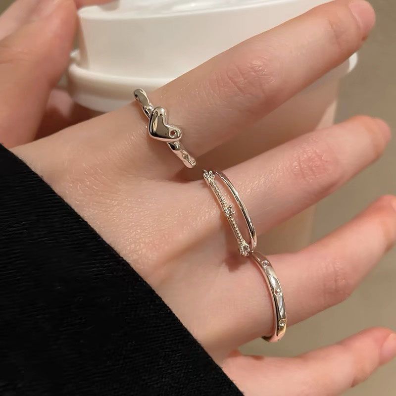 Zircon Female Design Style Light Luxury High-grade Sense Rings