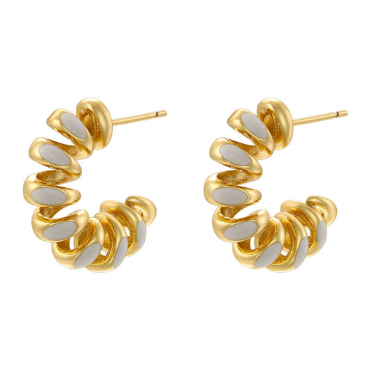 Sweet Cool Style Colorful Oil Shaped Rings