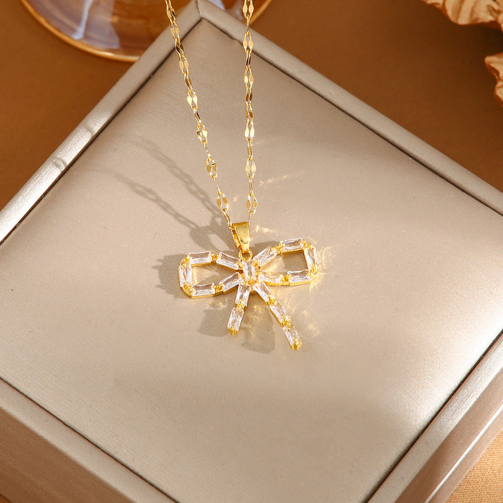 Women's Titanium Steel No Fading High-grade Design Necklaces