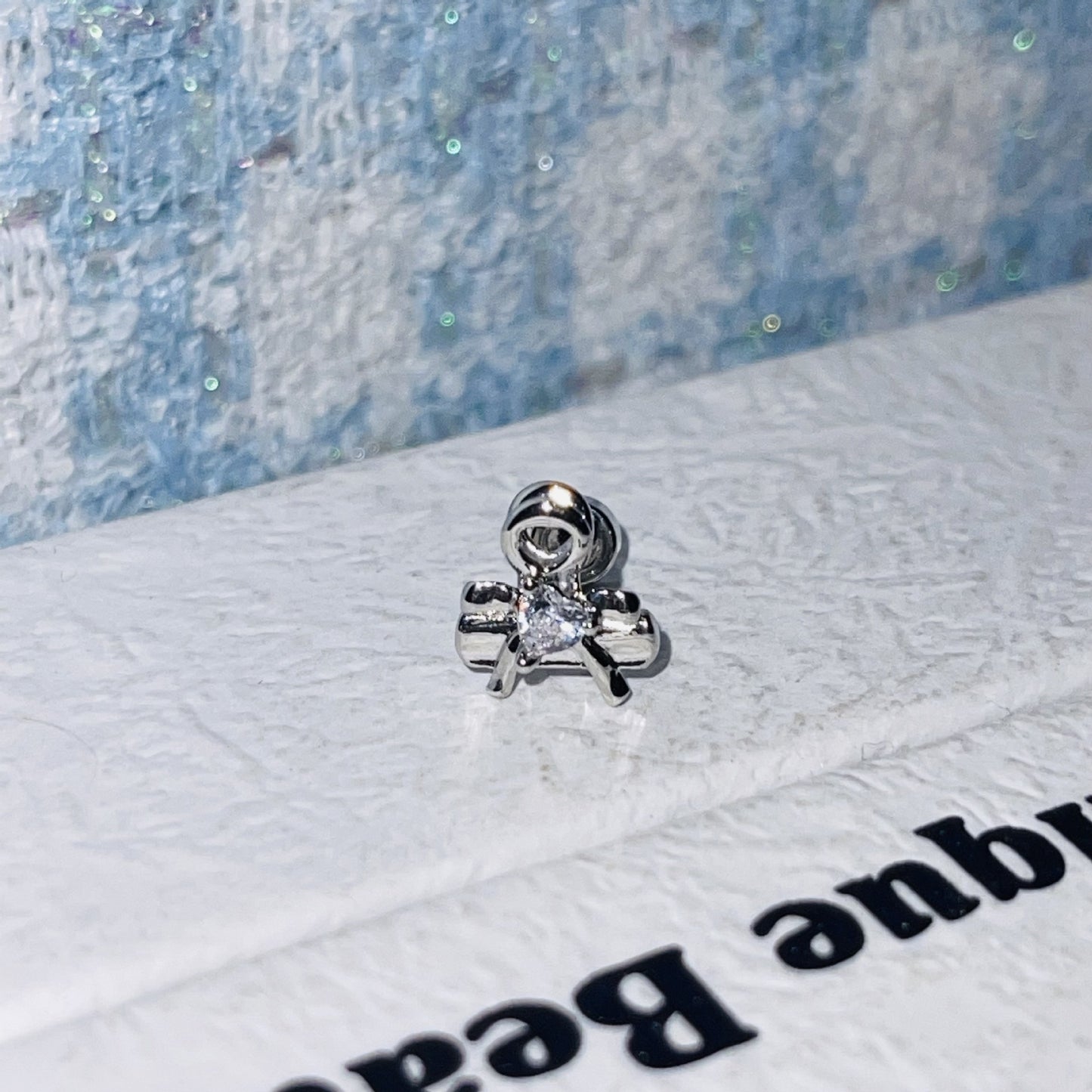 Clip Zircon Ear Bone Female Titanium Earrings