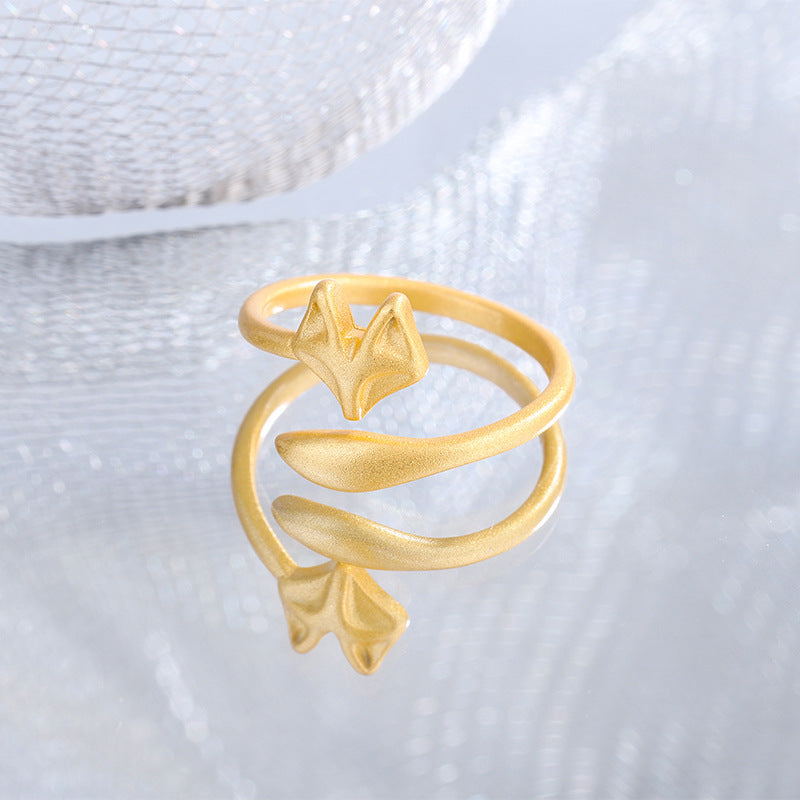 Frosted Fox Simple Design High-grade Adjustable Rings