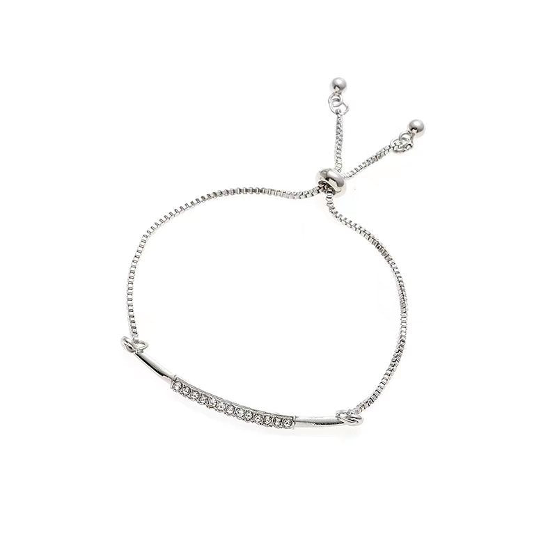 Women's Zircon Flower Korean Simple Design Personalized Bracelets