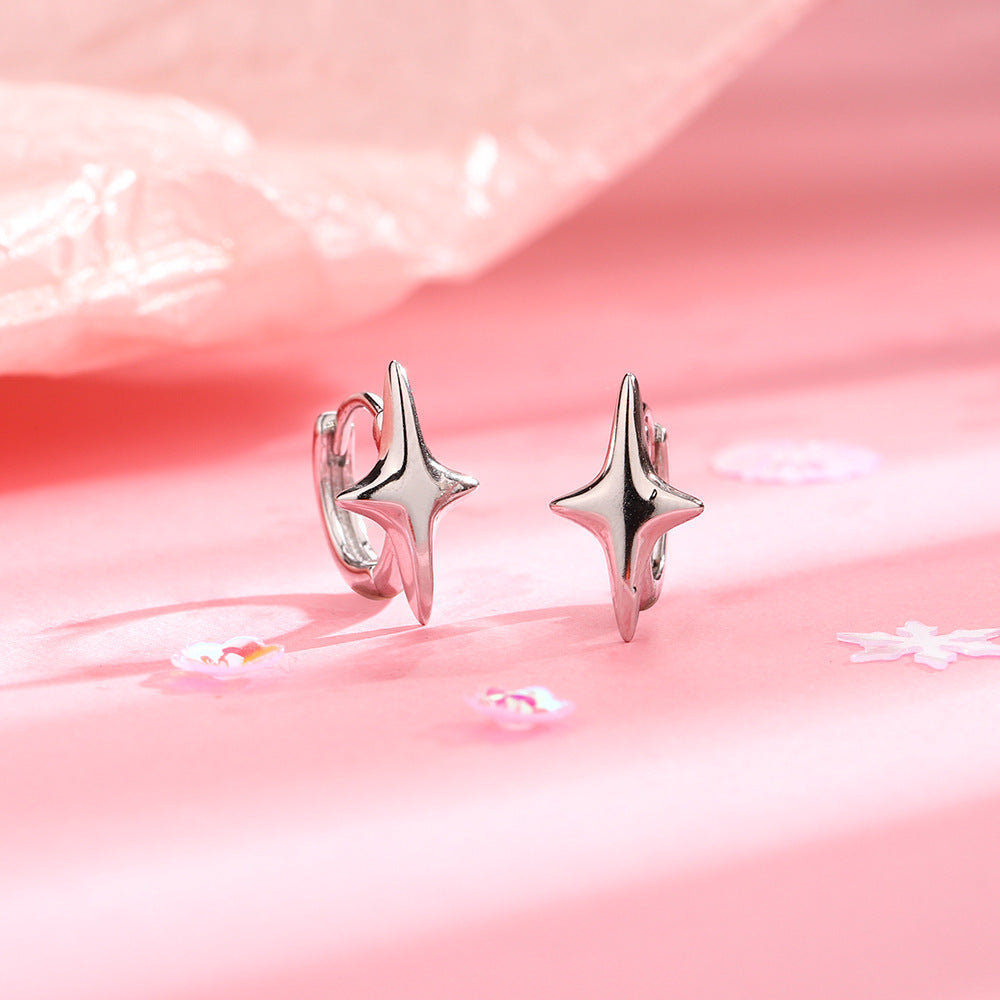 Minimalist Style Asterism Clip Unique Creative Cool Small Star Ear Buckle