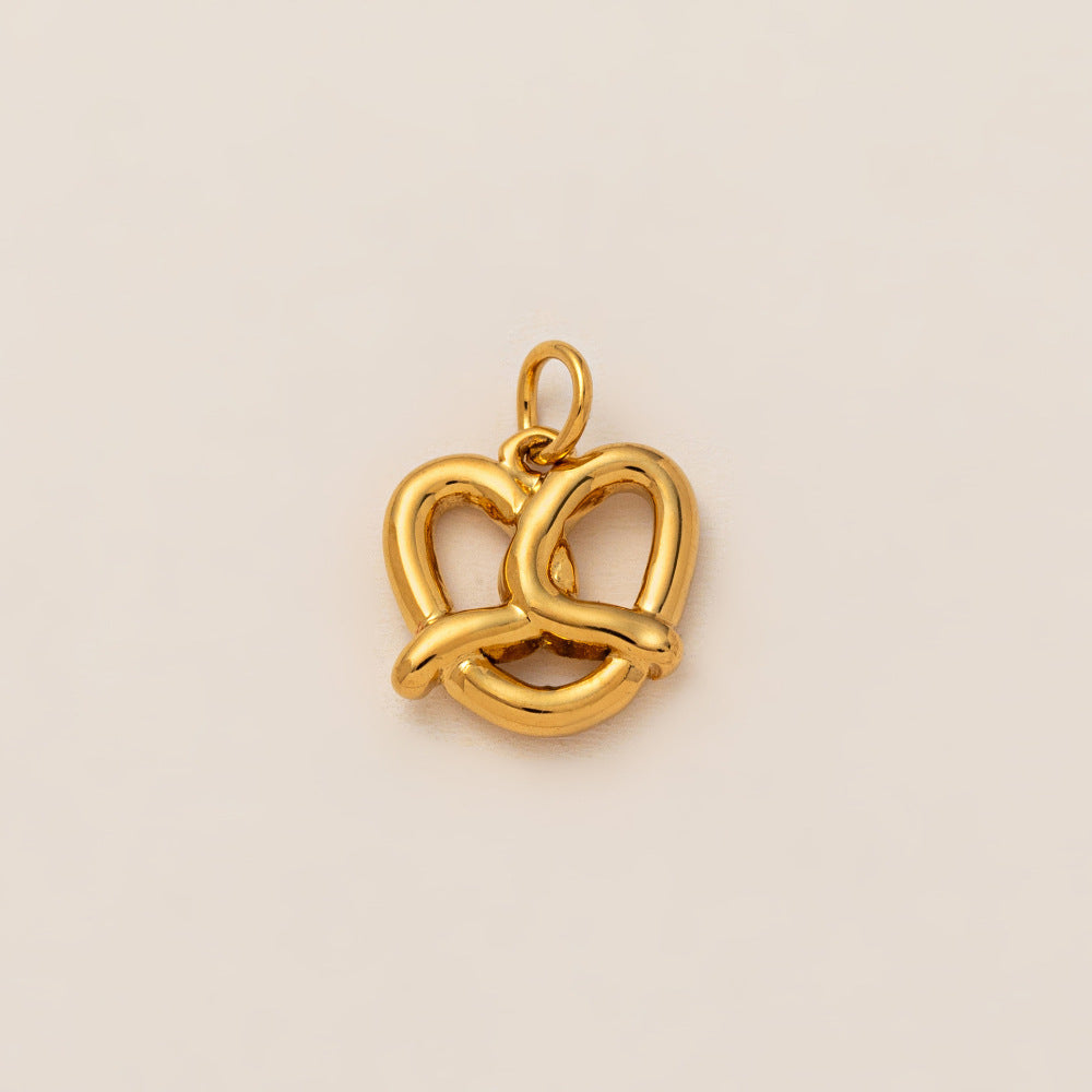 Mushroom Parts Vacuum Plating Gold Color Pendants