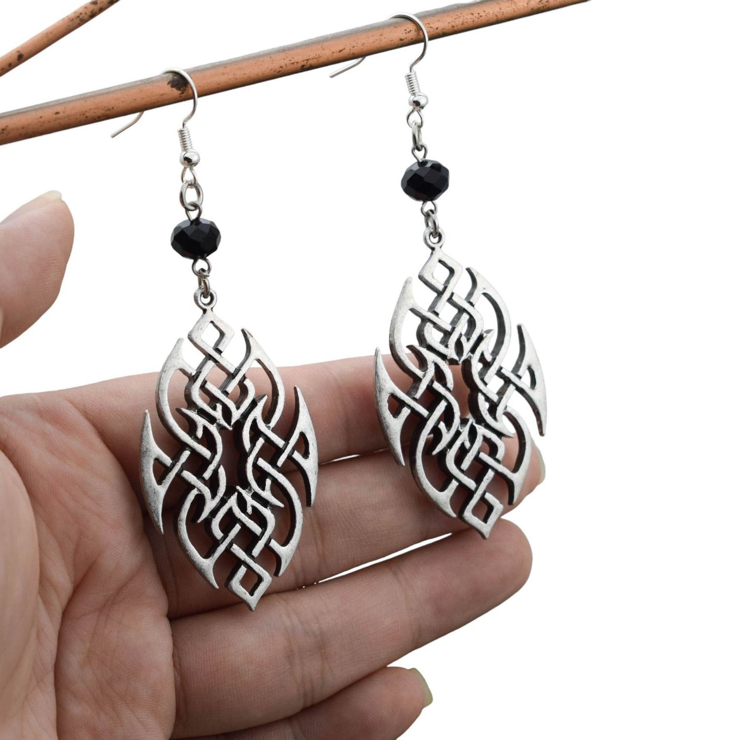 Vintage Viking Alloy Hollow Celtic Birthday Gift For Earrings