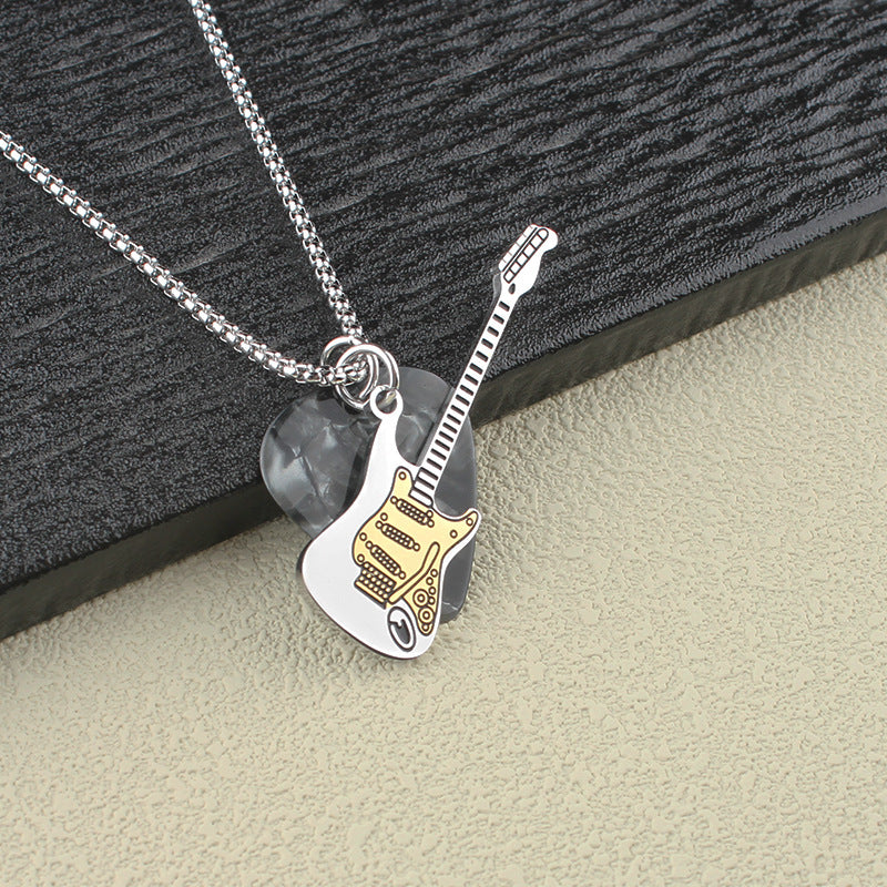 Women's & Men's Personalized Music Guitar Pick Hip Hop Pendants