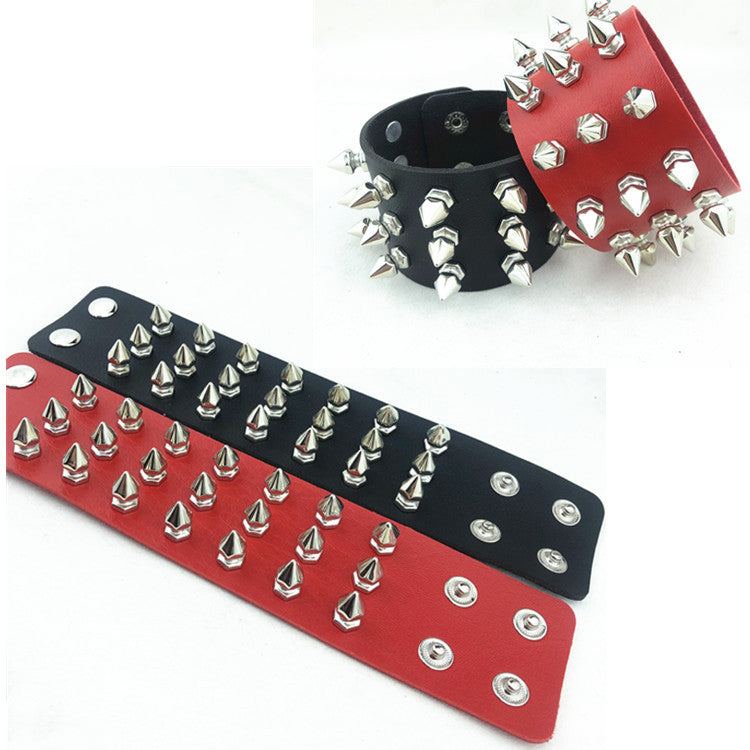 Street Dance Pointed Rivet Rows Splendid Trendy Punk Bracelet