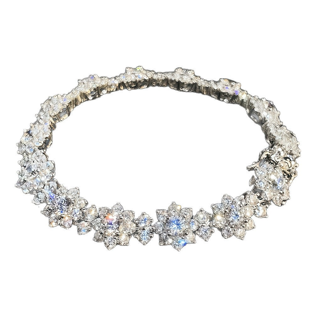 Women's Fairy Sier Family Series Sunflower Full Bracelets