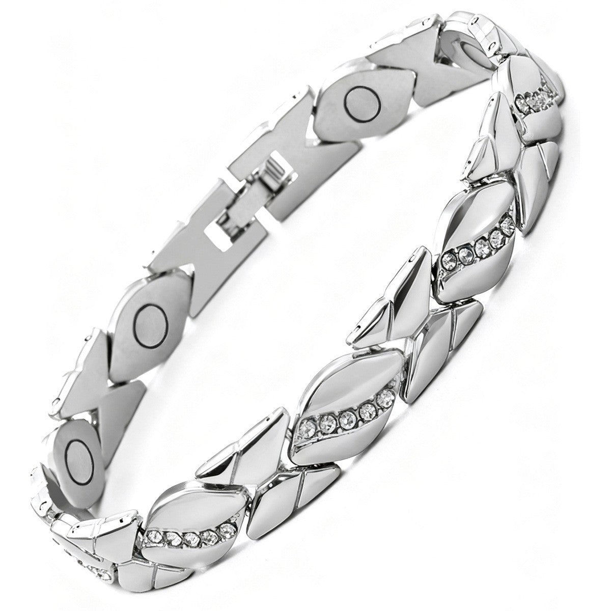 Women's Magnet High-grade Bronze Leaf Brushed Creative Bracelet