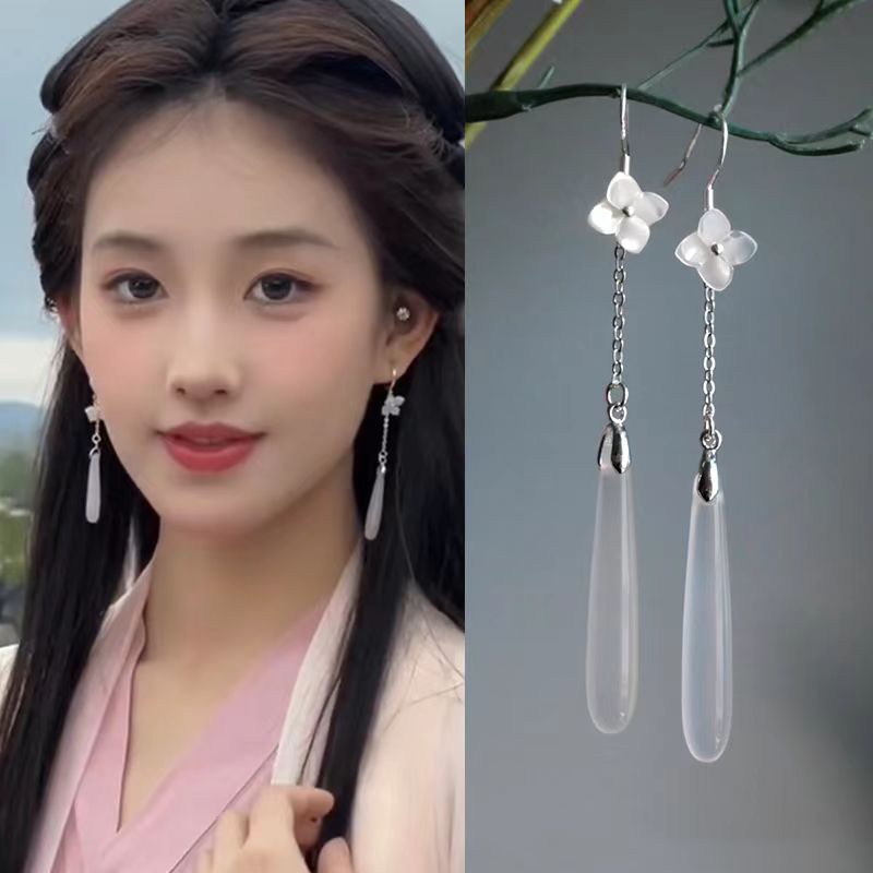 Women's Shaped National Fashion Stylish Water Drop Butterfly Earrings