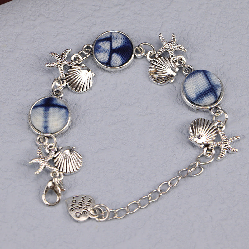 Women's Yunnan National Style Blue Dyed Dali Bracelets