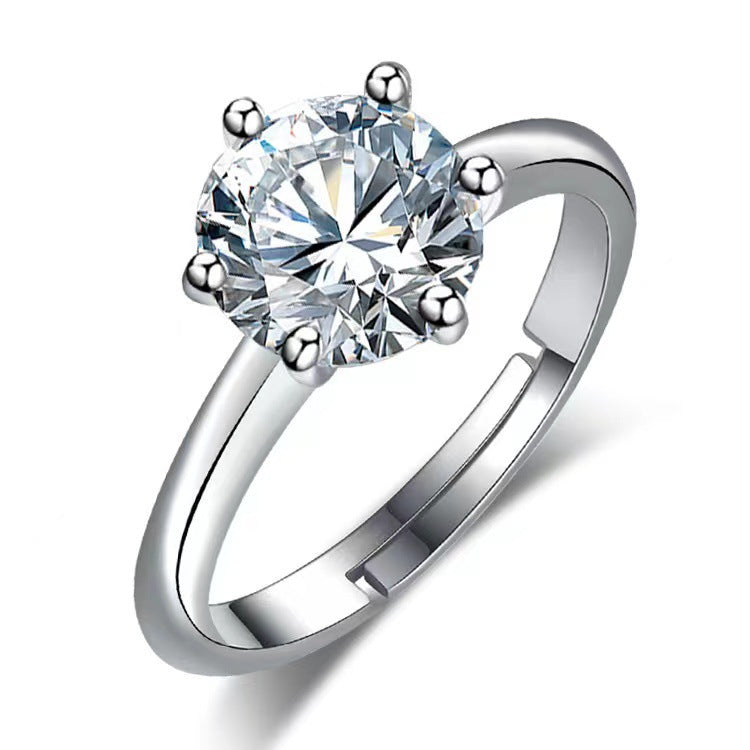 Moissanite Female Affordable Luxury Fashion Niche Rings