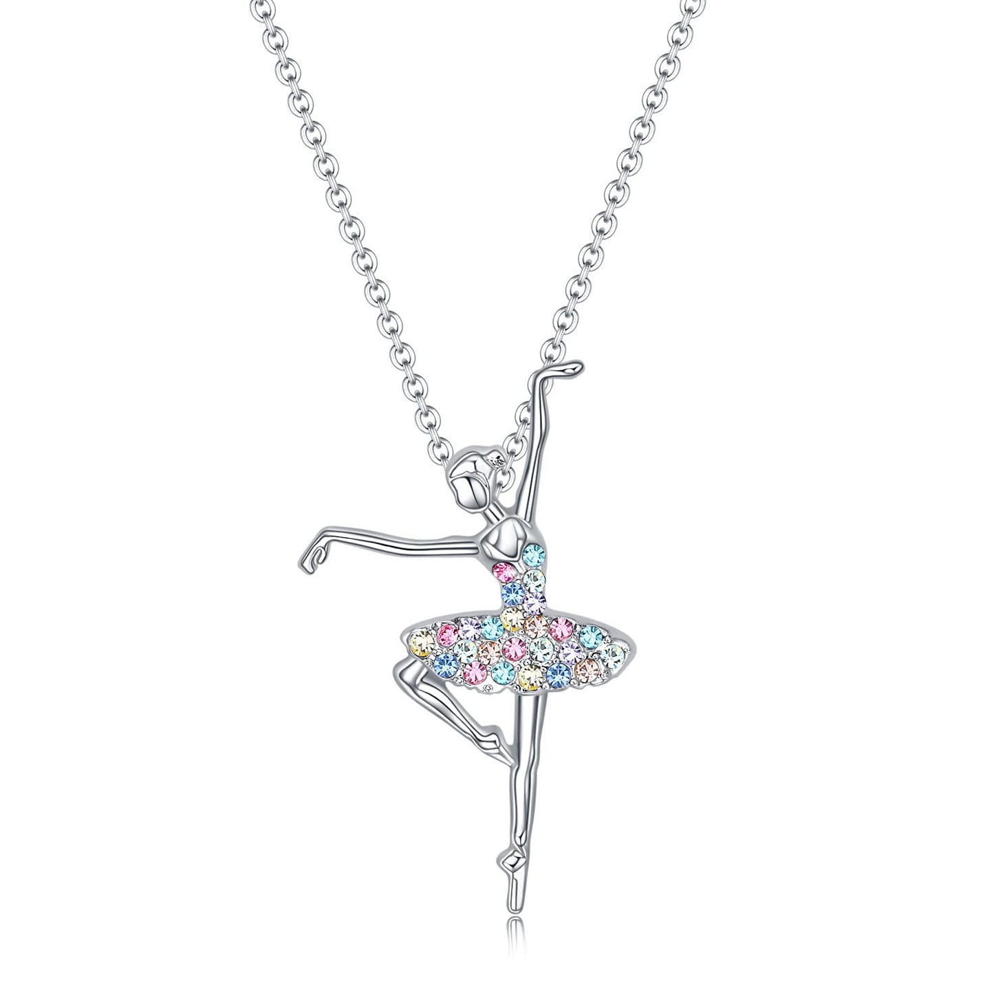 Colorful Diamond Dancing Modeling Ballet Shining Necklaces