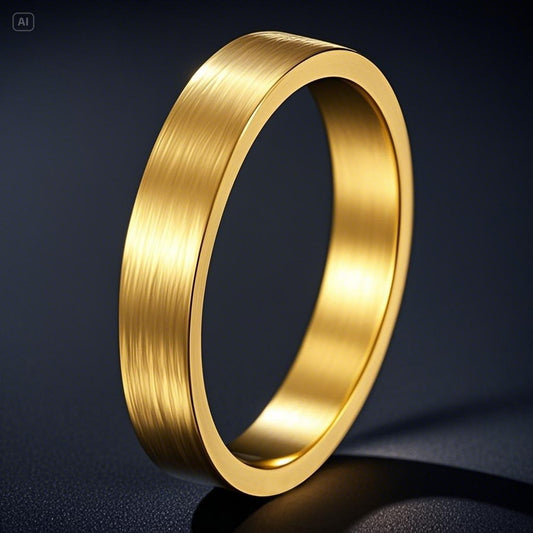 Stainless Steel Niche Matte Surface Simple Advanced Ring