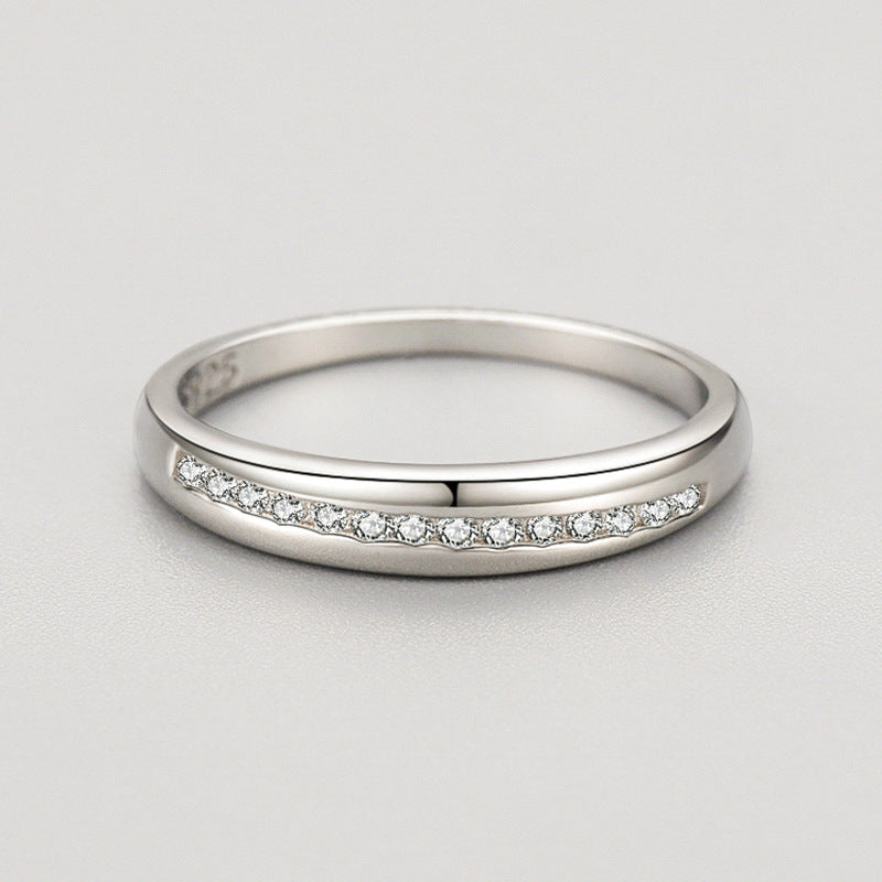 Women's Sterling Sier Personalized Simple Geometric Fashion Rings