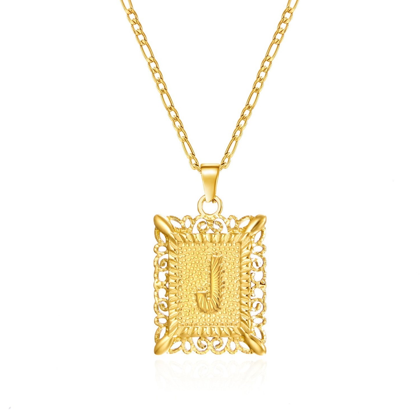 Clavicle Square Tag Gold-plated Does Not Necklace