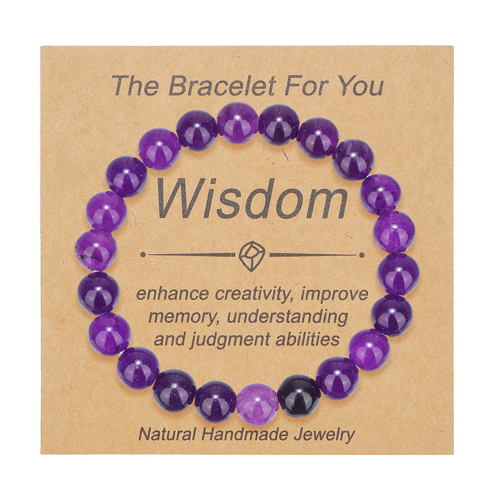 Fashion Natural Stone Tigereye Pink Crystal Bracelet