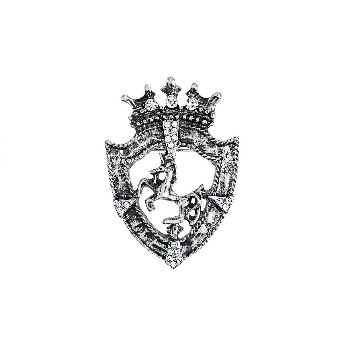 Men's Personalized Retro Animal Brooch Diamond Cartoon Lion Brooches