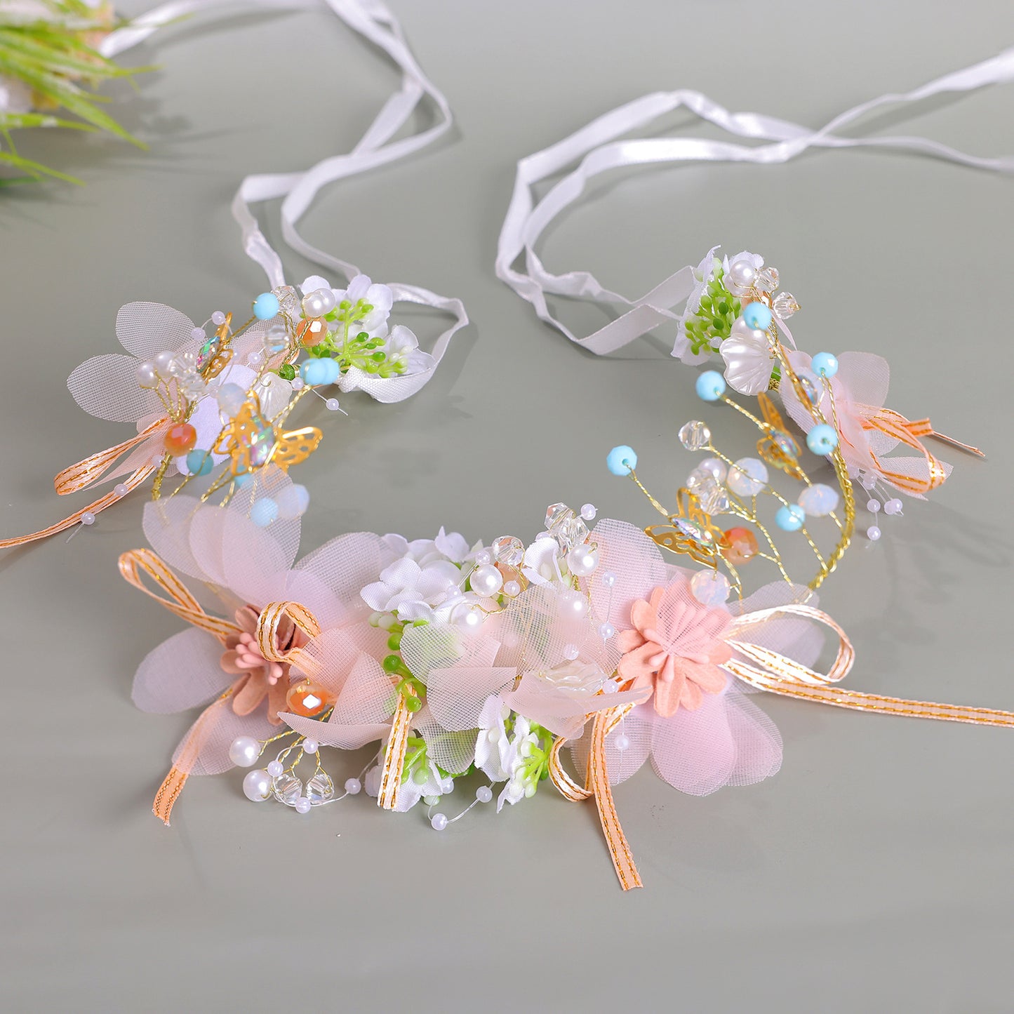 Wedding Wrist Flower Bride Fairy Pearl Mori Style Bridesmaid Sisters Bracelets