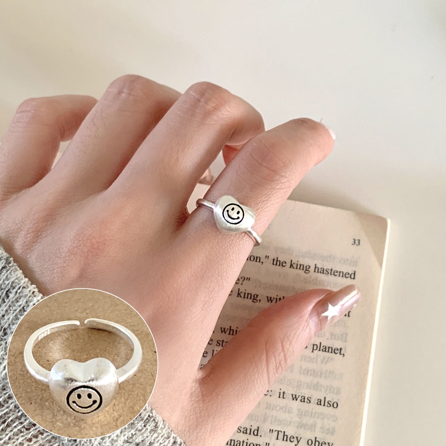 Korean Iti Pony Female Irregular Fashion Graceful Rings