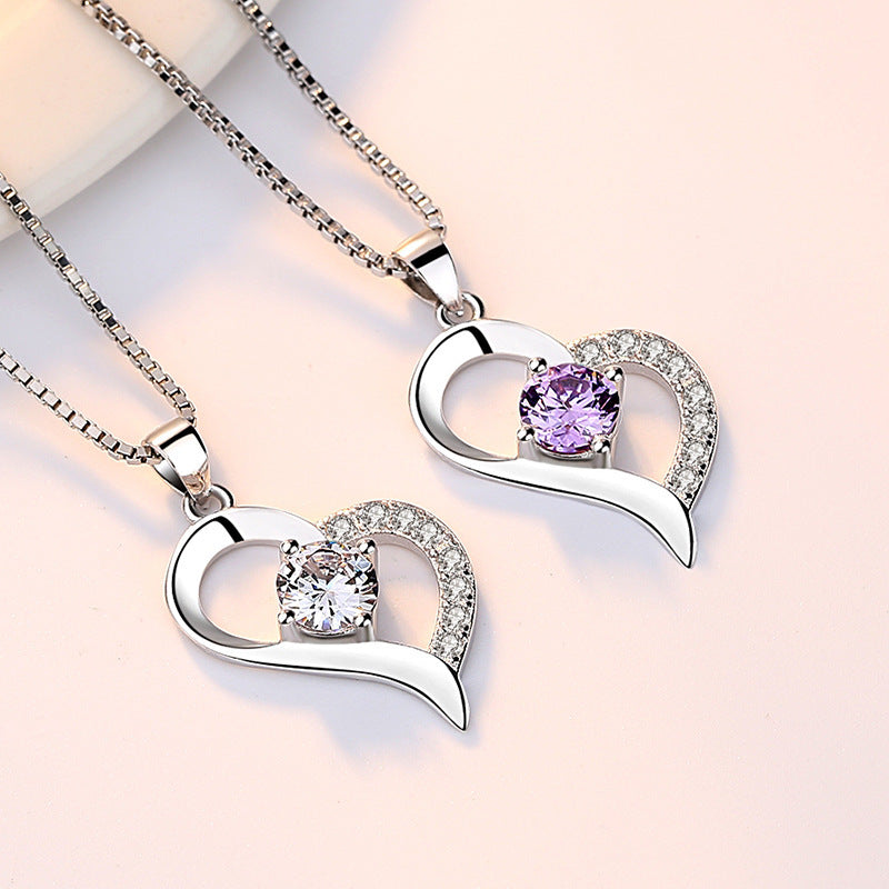 Heart Love Fashion Ornament Sier Plated Pendants