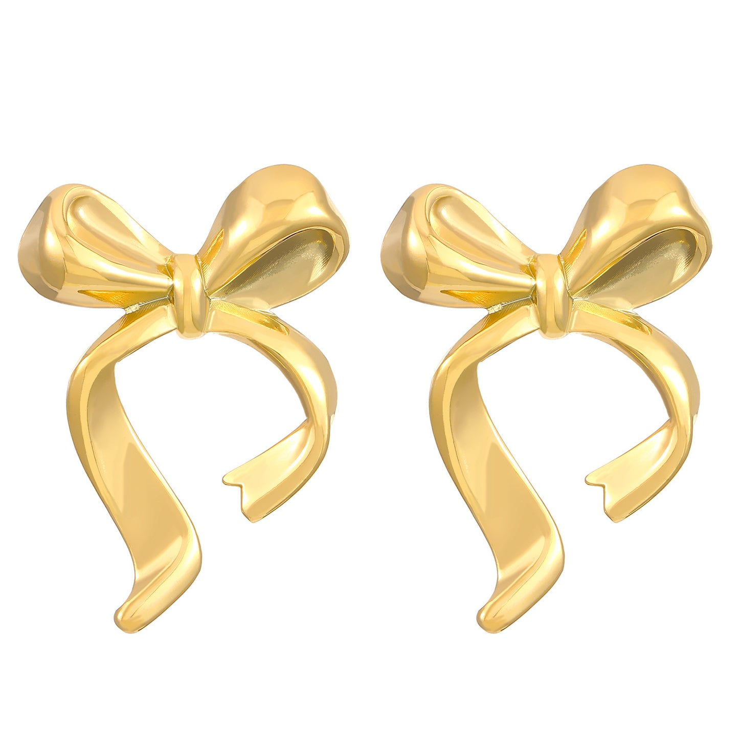 Women's Bow Stainless Steel Light Luxury High-grade Earrings