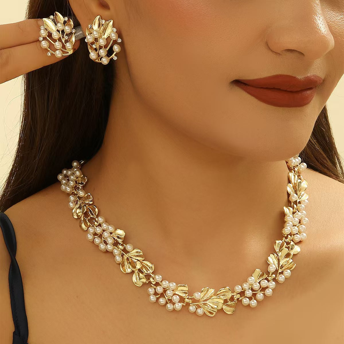 Unique Classic Stylish Cool Diamond Alloy Jewelry Set
