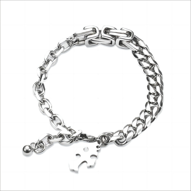 Men's Trendy Couple Hand Retro Hip Hop Bracelet