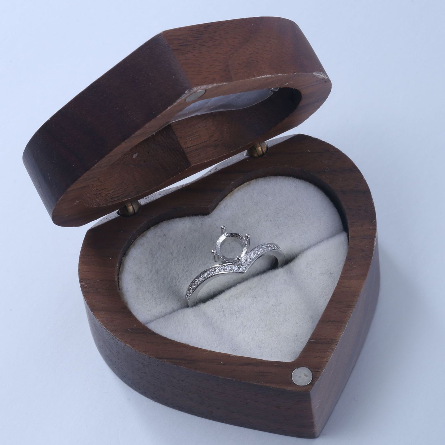 Frame Jade Zircon Diamond Finger Rest Opening Rings