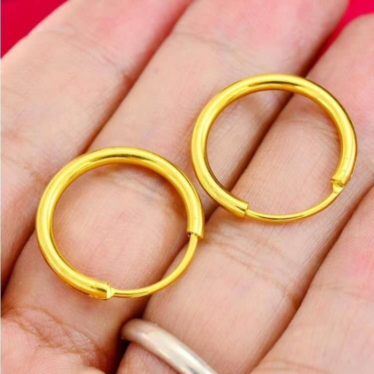 Gold Female Tassel No Color Fading Long Vietnam Earrings