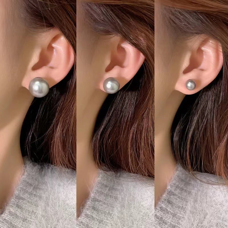 Women's Niche Retro Affordable Luxury Large Pearl Earrings