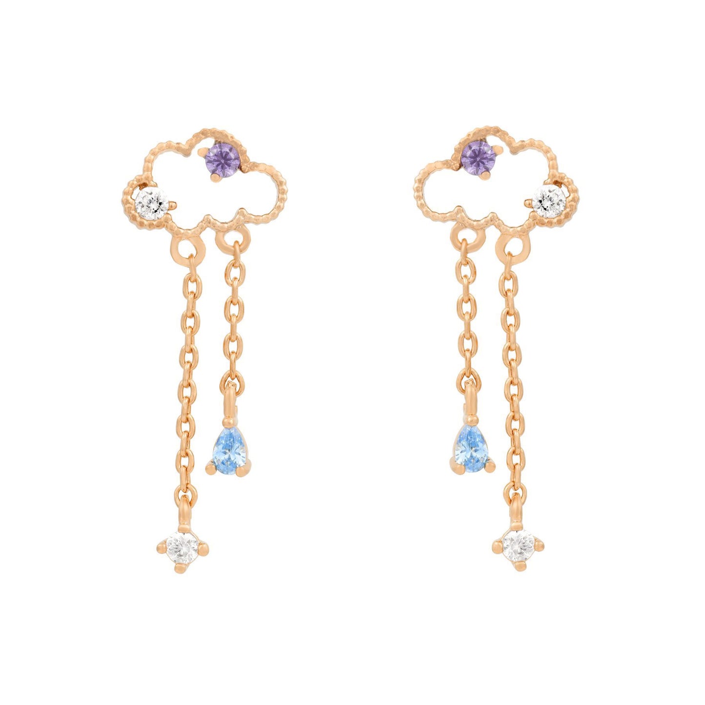 Mickey Ear Tassel Gold Jewelry Cute Rings