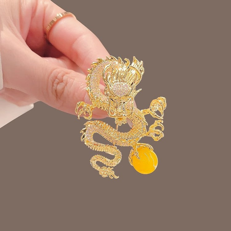 Golden Pearl Corsage Wheat Brooch Female High-grade Brooches