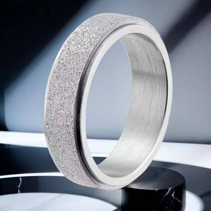 Men's Stainless Steel Chain Niche Trendy Titanium Rings