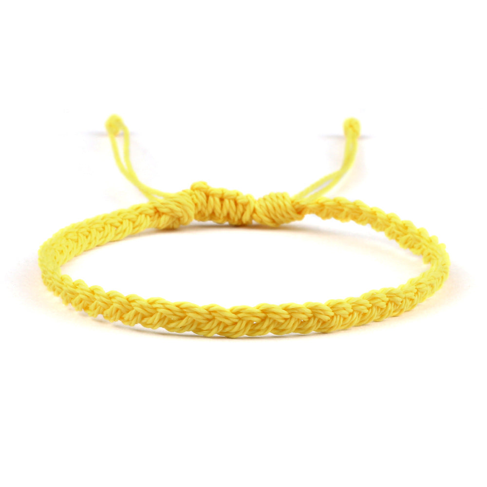 Creative Twist Weave Taiwanese Wax Handmade Hand Unisex Twin Bracelet