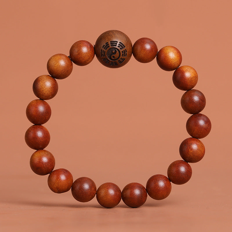 Women's & Men's Jujube Tree Carving Crafts Buddha Prayer Beads First Single Bracelet
