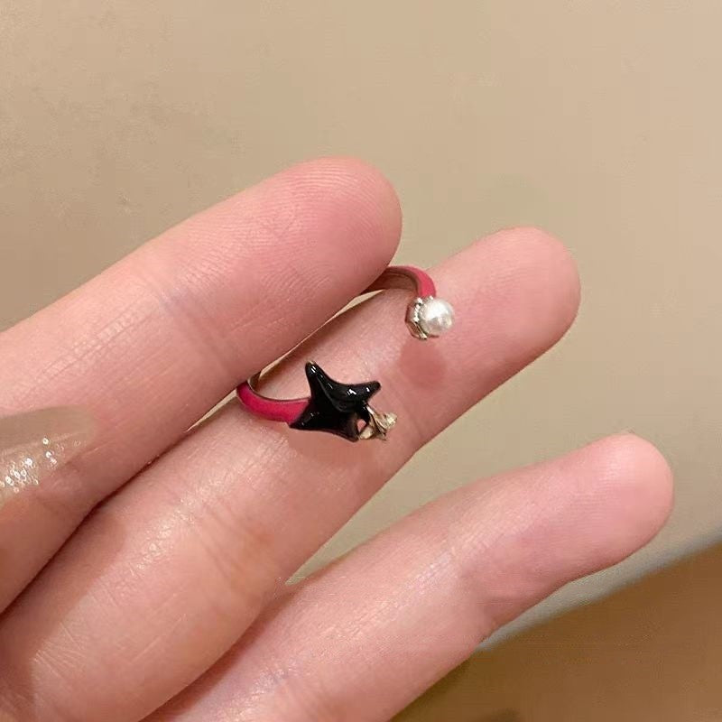 Women's Bow Tie Fashion Elegant Graceful Index Finger Light Luxury Minority Ring