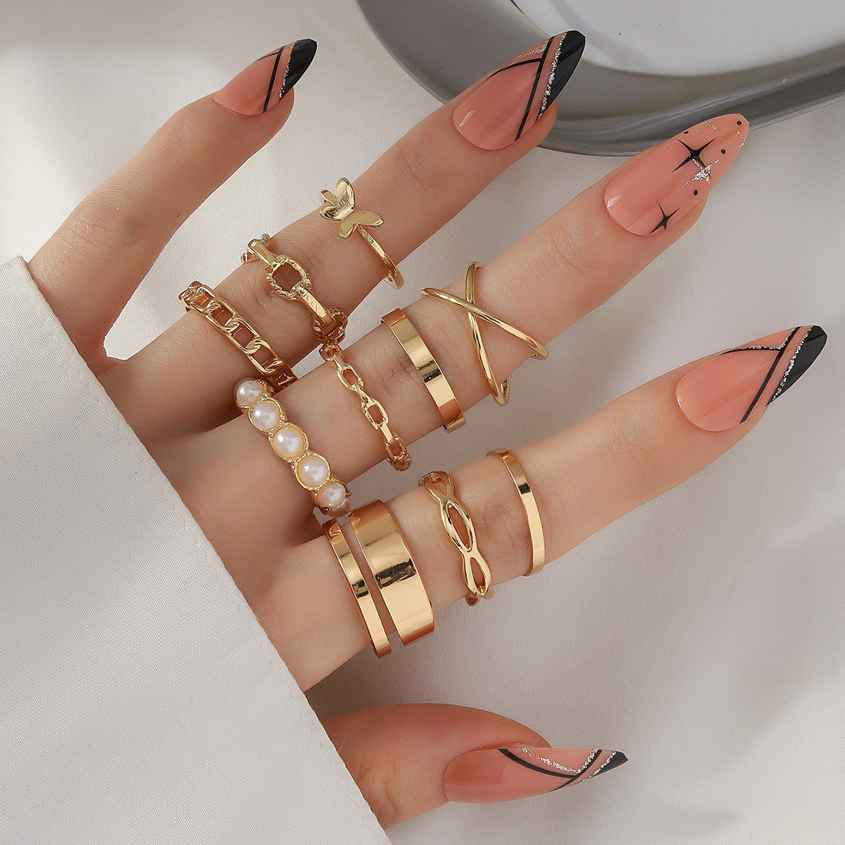 Women's Butterfly Open More Than Knuckle Sets Of Ring