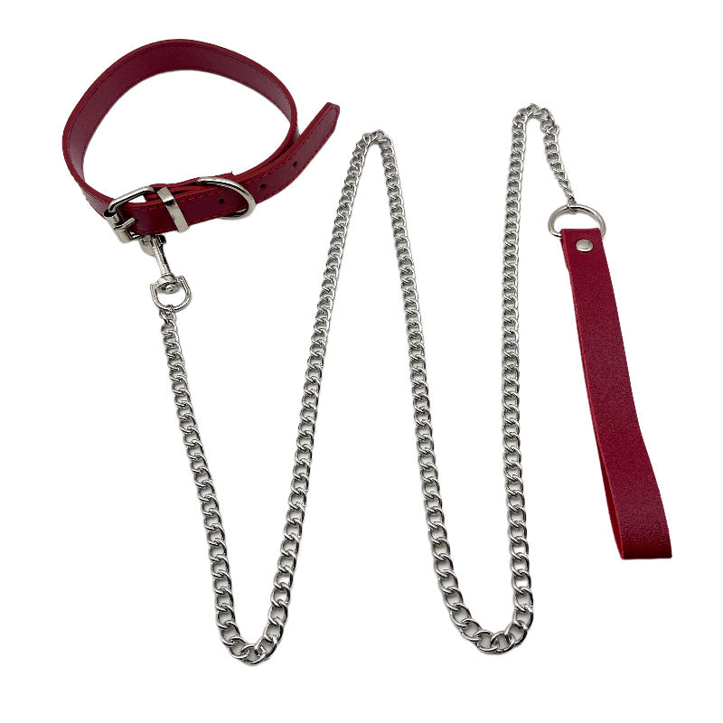 Red Love Neck Band Sexy Leather Necklaces