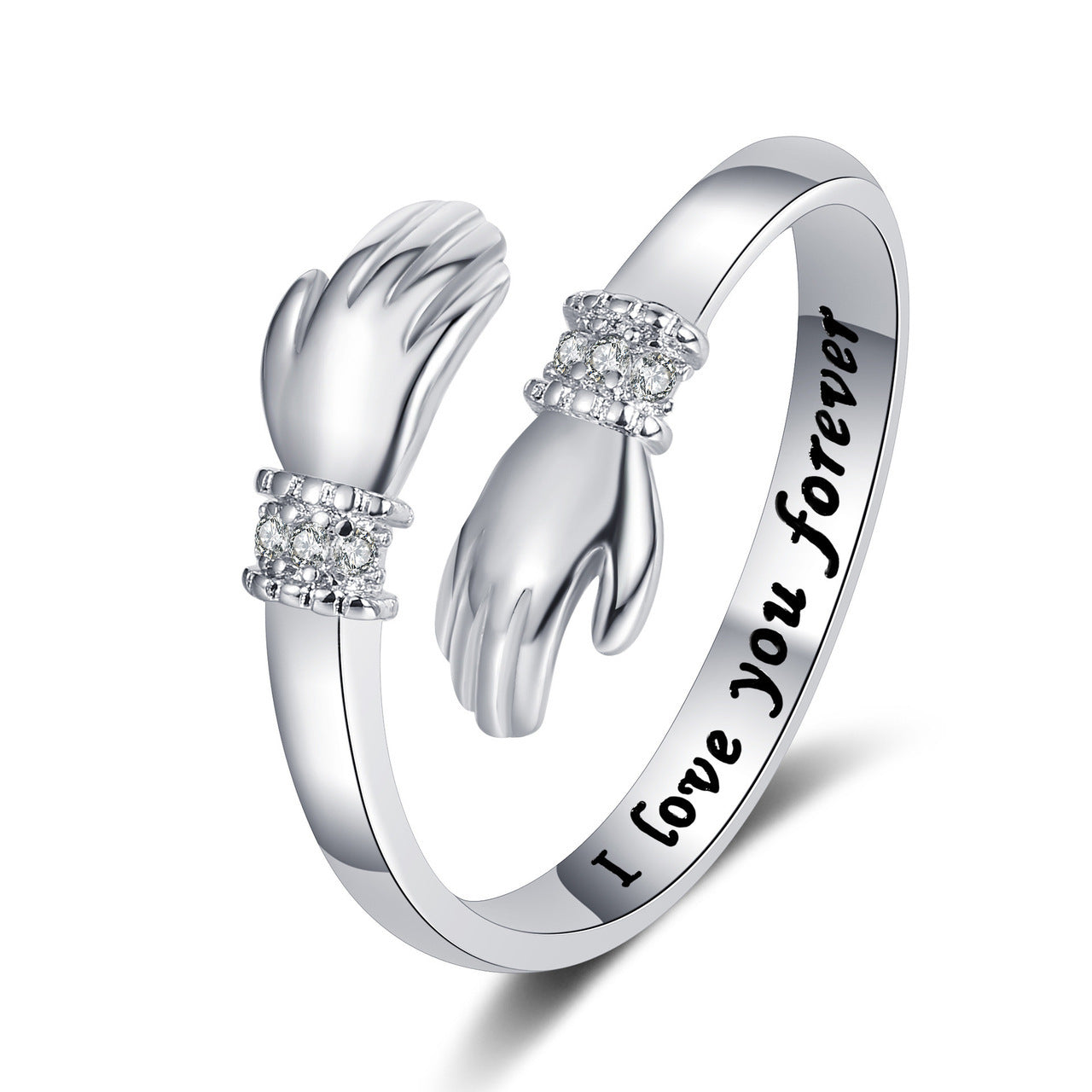 Opening Adjustable Lettering Hug You Card To Give Mom Mother's Rings